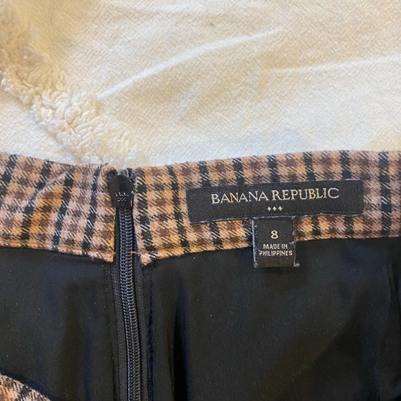 Banana Republic Brown Checkered Mini Skirt - Picture 7 of 8